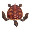 Turtle Wall Decor Vivid Lifelike Rust Proof Metal Sea Animal Statue Decoration for Party Patio Home Aquarium Red