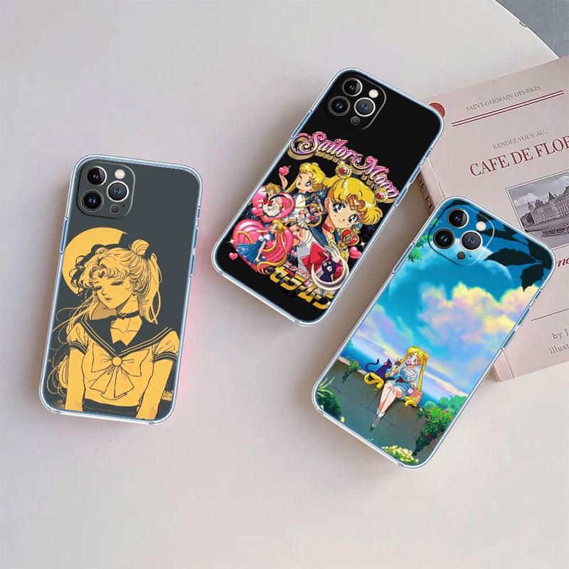 S-Sailors-Wallpaper M-Mond Transparente Handyhülle für Motorola Moto Edge 20 30 40 50 S30 Fusion Ultra Pro Neo Lite