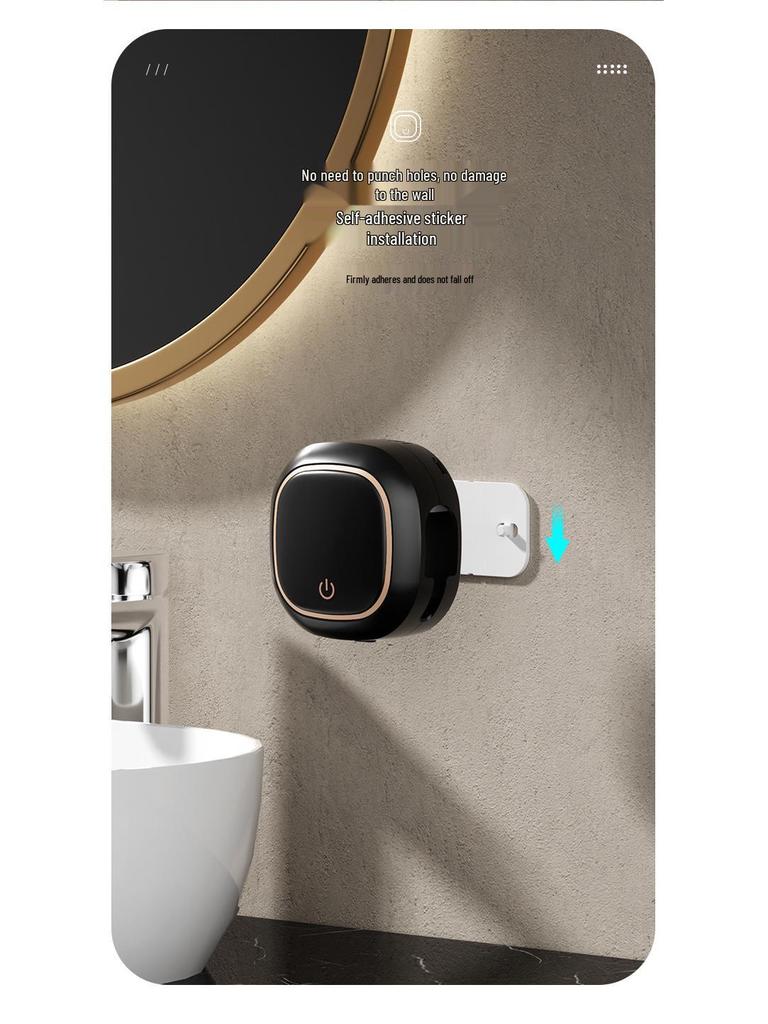 Luxury Minimalist Wall-Mounted UV Sterilizing & Drying Travel Toothbrush Holder