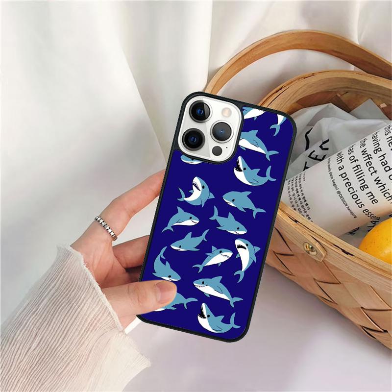 Orcas Whale Phone Case For iPhone 17 Air 16 15 14 11 12 13 Pro MAX Plus coque Cover Shell