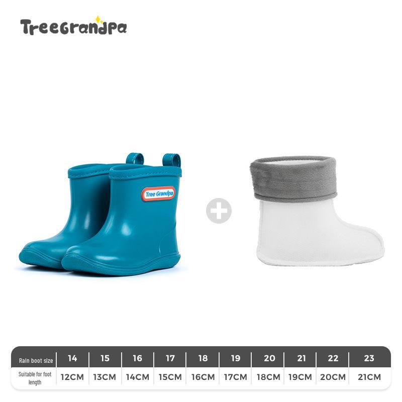 Children's Non-slip Lightweight Mid-calf Rain Boots - Soft Sole for Boys and Girls