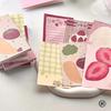 Strawberry Memo Pads Korean Style M5 Scrapbook Paper Journal Ins Tomato Notepad Grid Base Paper Decor Supplies