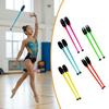 2 Pieces Gymnastics Stick Clubs Dance Exercise,for Children Adult,14.17" Length,Rubber Rhythmic Training Equipment Fitness Props