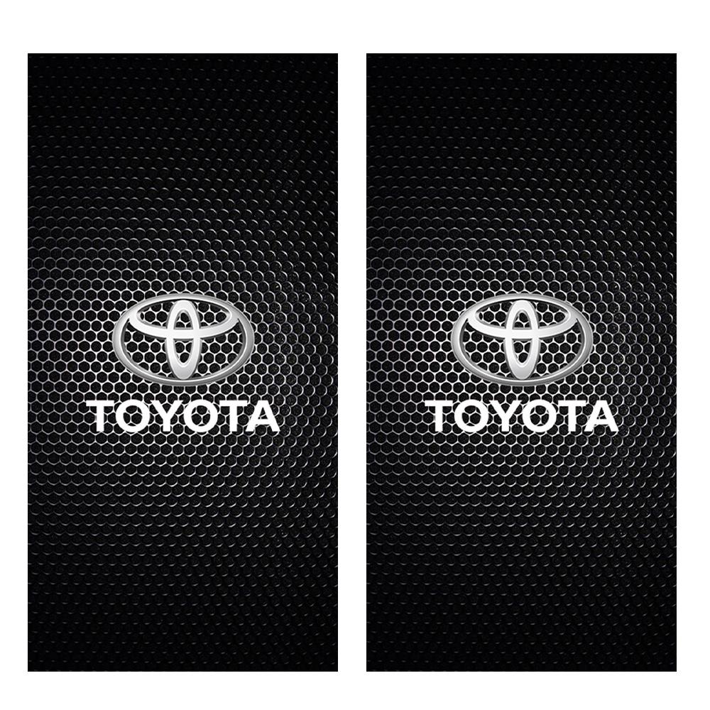 2Pcs Car B-pillar Stickers Auto Center Column Decoration RYCG5 Decal For Toyota Rav4 Corolla Camry Mirai Aqua Cross Auris TRD GR Sport