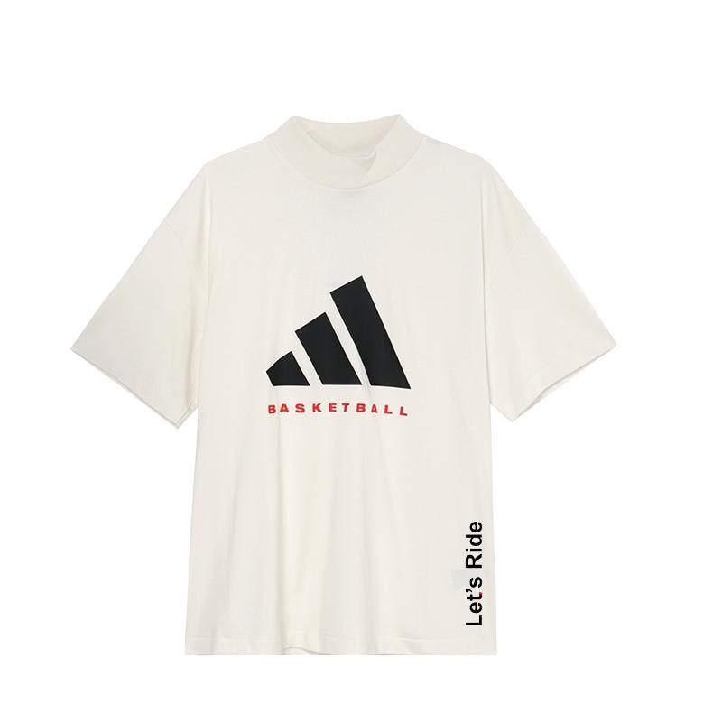 Adidas Basketball The 2025 Collection Chapter 01 Casual Comfortable Pullover Short Sleeve T-Shirt Unisex Tops White JE3762(TEAM702-3.3.10)