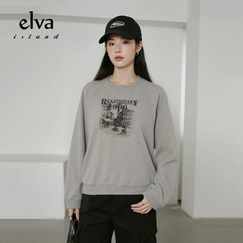 Elva  Island Women s Crew Neck Sweatshirt M