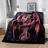 Gothic Style Blanket Soft & Cozy Great for Bedding Picnics Livingroom Four Seasons Multipurpose Digital Print Birthday Christmas Gift Blanket