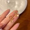 Star Ear Buckle Women's Simple Light Luxury Pentagram Micro-inlaid Zircon Earrings Niche Design Earrings