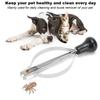 2PCS Stainless Steel Pet Lice Remover Flea Clip Tick Tweezers Picker Tool for Dogs Cats General