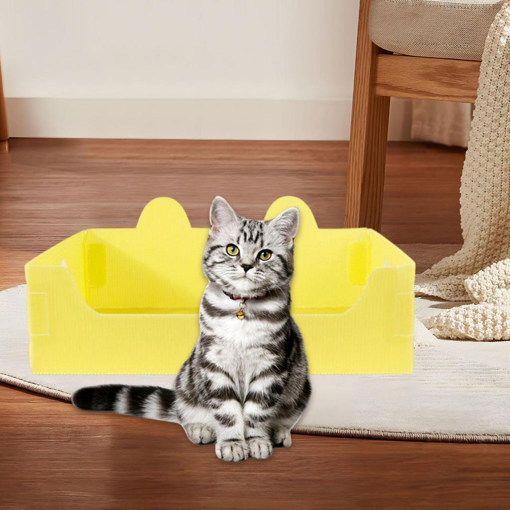 Cat Litter Box Bedpan Pet Sand Box Funny Adorable Cute Multifunction Foldable Potty Toilet Open Litter Pan Kitten Travel Toilet