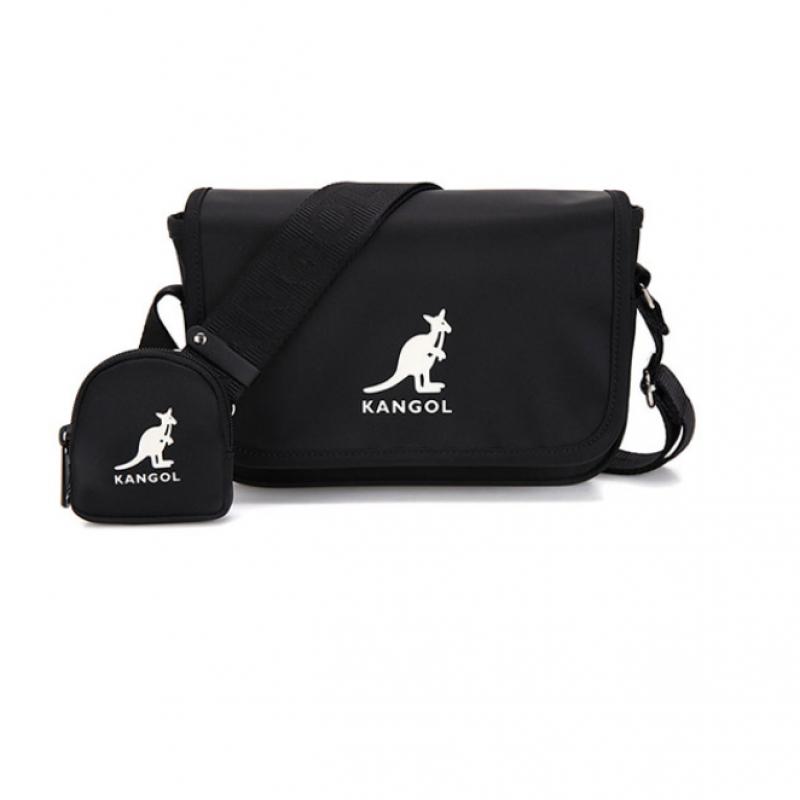 Kangol Day Nylon Hoodie Crossbody Bag 3258 Black