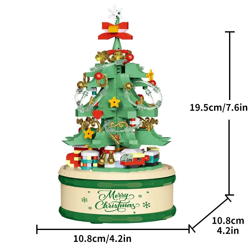 

Новые идеи 683PCS Рождественская елка Музыкальная шкатулка Строительные блоки Украшение Коллекция Набор для мальчиков и девочек Рождественские подарки