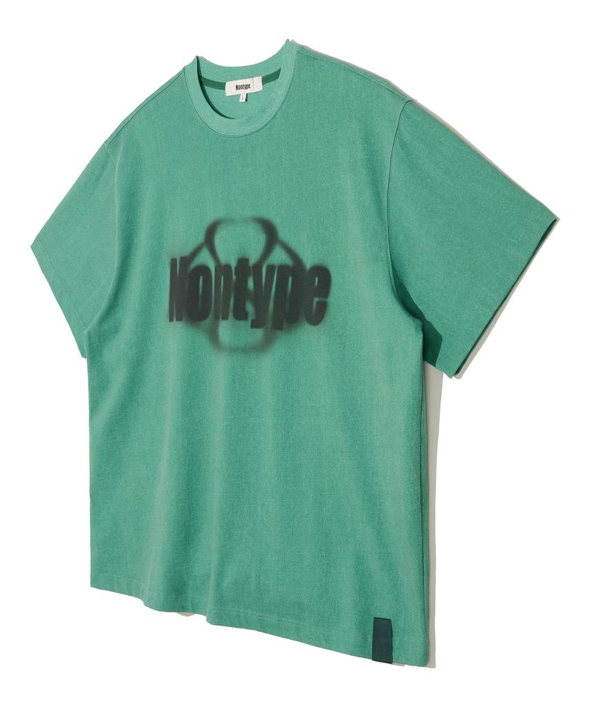 Nontai Pigment Fade Symbol T-Shirts (Green)