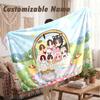 Custom Name Flannel Blanket,ENHYPEN Lightweight Warm Bed Blanket For Couch & Holiday Gift