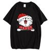 Animal Cats Kitten Chest Graphic Print T Shirt Christmas Unisex Women Hip Hop Streetwear Short Sleeve Plus Size T Shirt Unisex