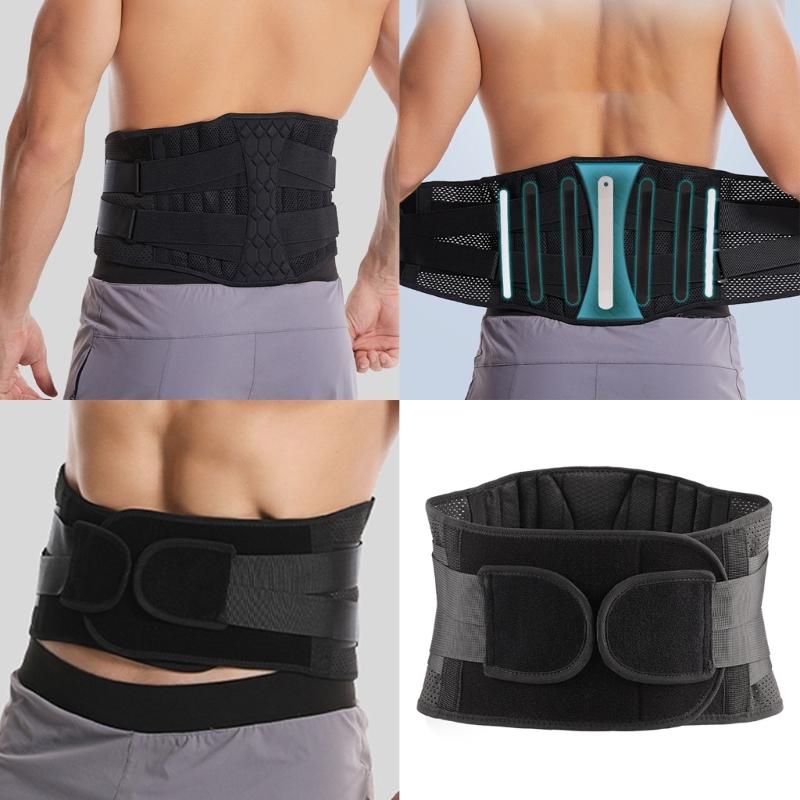 Elastic Back Brace With Enhanceds Lumbar Support Adjustable Waist Trimmer Belt For Gym Office Use And Travel