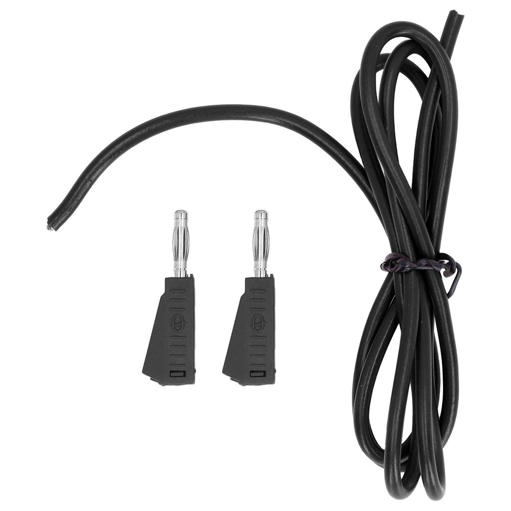 Banana Plug Test   Brass PE Electrical Test Cable Wire for Voltage Tester Truck Batteries 4mmBlack