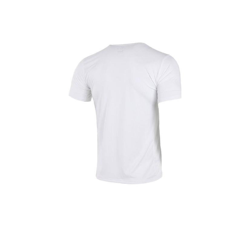 Nike T Shirts Men's White Crew Neck Moderate Straight Fit CU8489-100