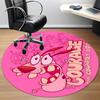 1pc Courage Dog Office Round Area Rug, Under Office Chairs Bedroom Living Room Home Decor, Room Decoa1016077