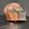 Two-color Barbuta Helmet Medieval 18g Knight Steel Helmet LARP Halloween Cosplay Costume Wearable