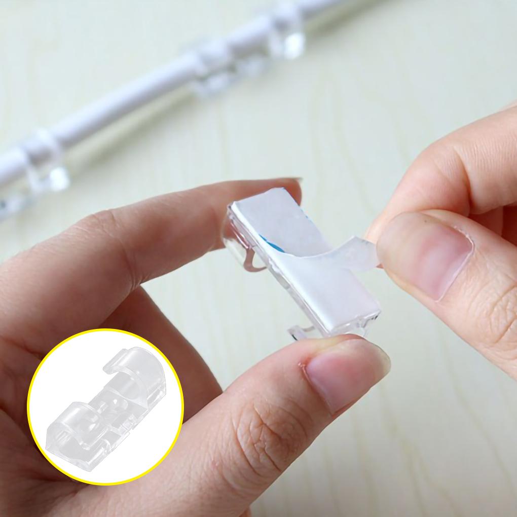 Cable Organizer Clips Selvklebende Wire Organizers Plast Husholdnings Kabel Wire Winders