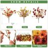 Brown Eucalyptus and Violet Artificial Flowers for Wedding Table Centerpiece