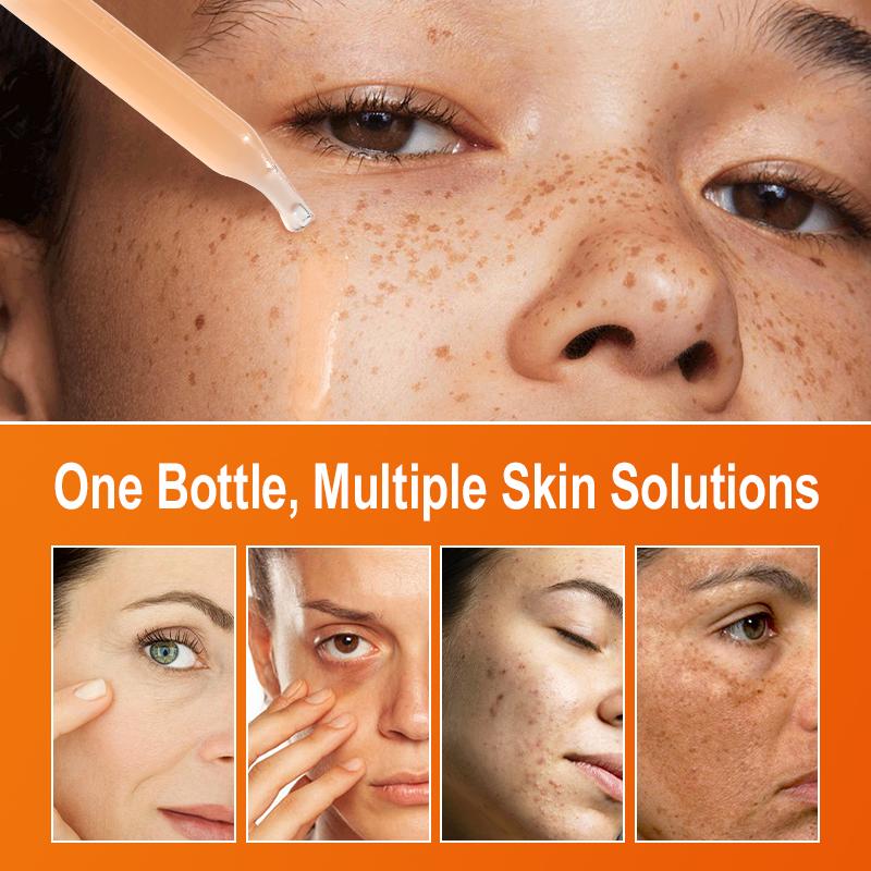 Vitamin C Liquid Serum Anti-aging Whitening VC Hyaluronic Acid Face Serum Brighting Moisturising Fade Fine Lines Skin Care