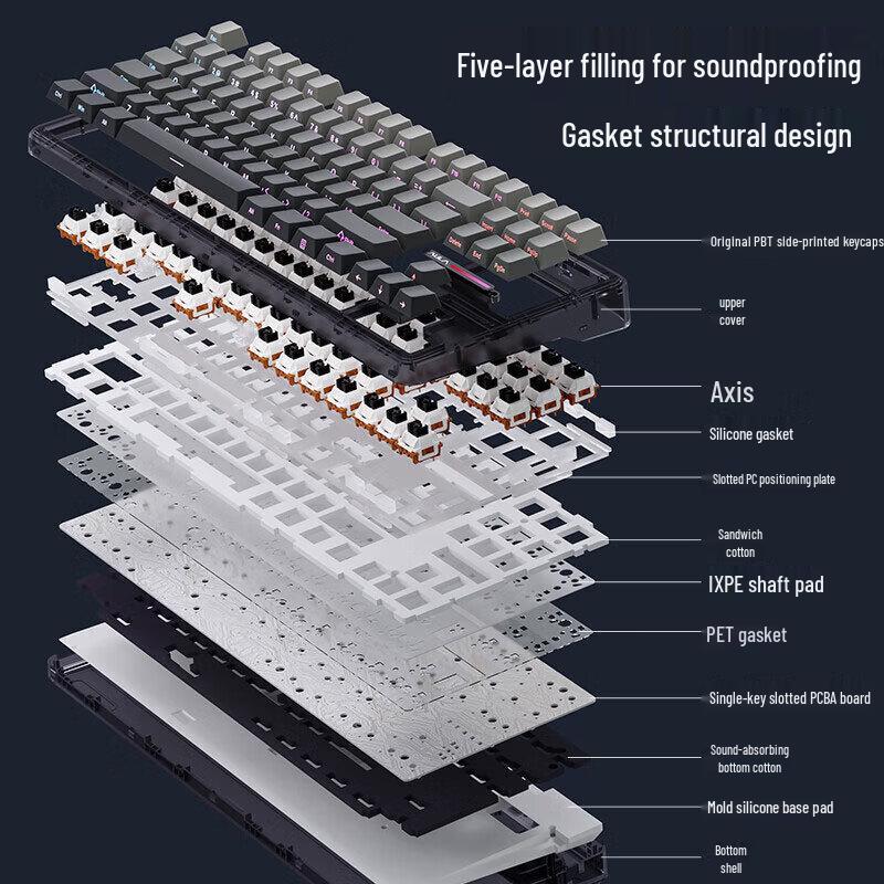 AULA F87 Pro Triple-Mode RGB Mechanical Keyboard
