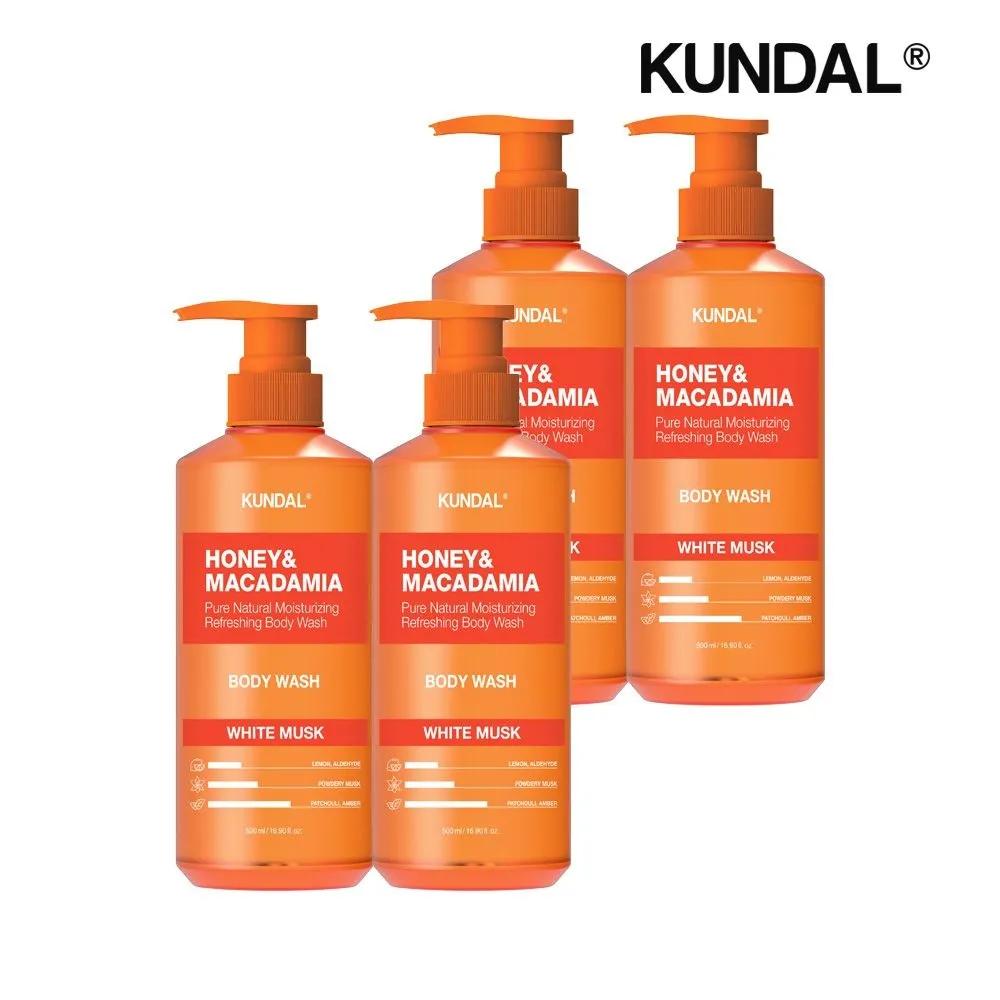 

KUNDAL Honey & Macadamia Pure Body Wash White Musk 500ml x4