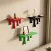 3D Printed Drip Floating Shelf Plastic Wall Storage Rack Melting Wall Shelf  Collectibles Display