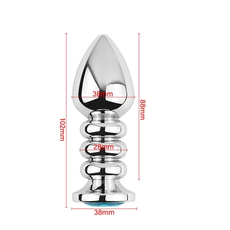 Metall Analperlen Buttplug Set Tragbar Klein Groß Analplug G-Punkt Dildo Einführen Vagina Expander Anus Sexspielzeug Für Frau Mann