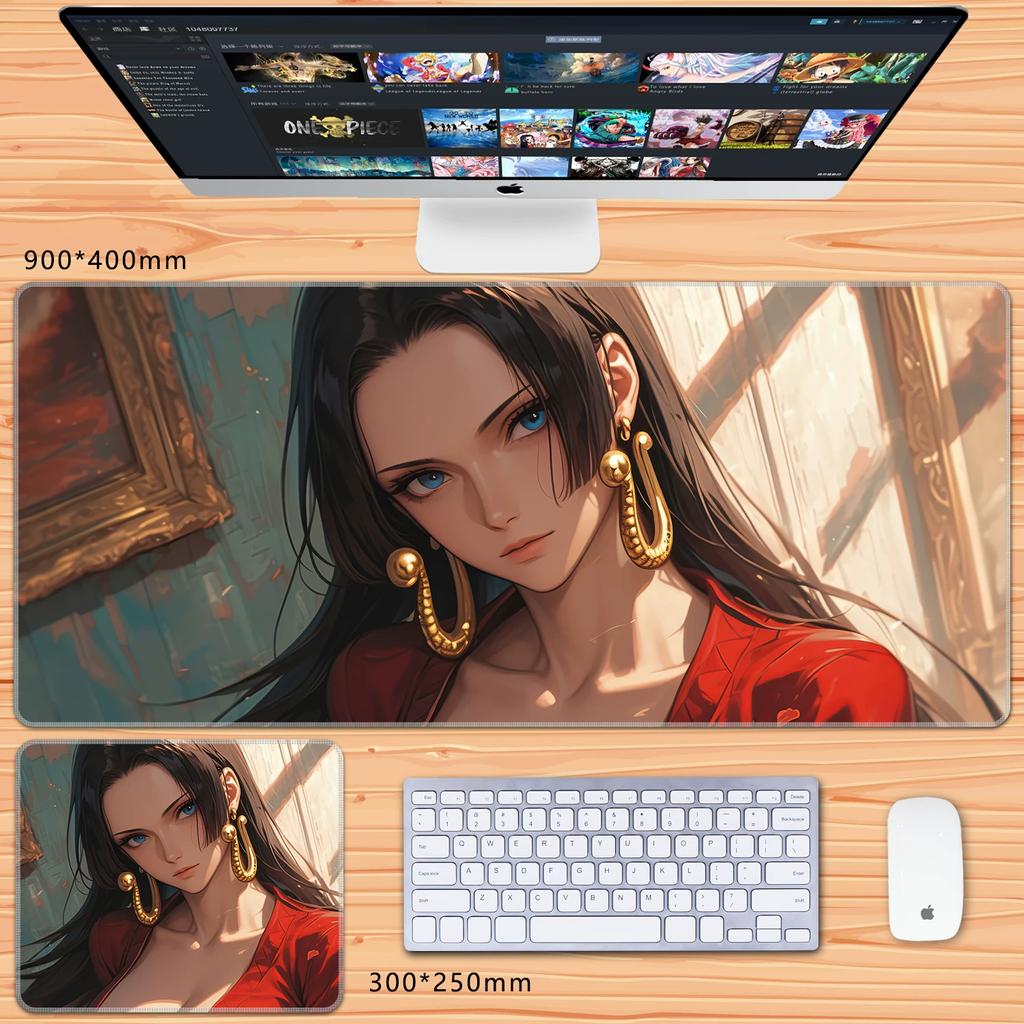 Oversized Chłopcy Anime Roronoa Zoro Dwuwymiarowy Duży Rozmiar Podkładka pod Klawiaturę do Gier Biurowa Podkładka pod Mysz Wysoka Rozdzielczość Anime ONE PIECE Skórzana Podkładka pod Mysz