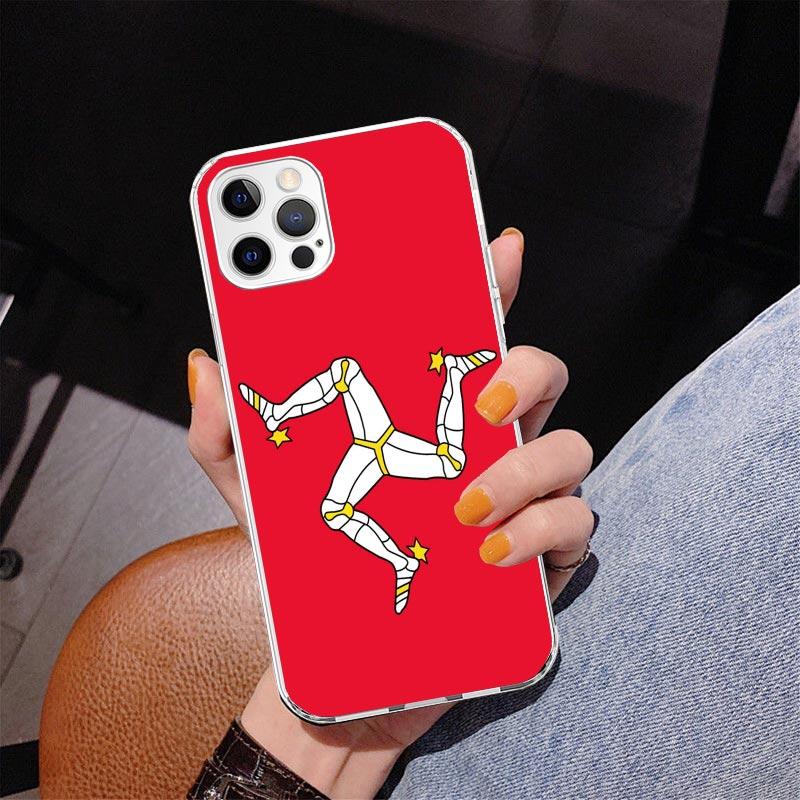 

Isle of Man Coat of Arms Phnoe Case for Iphone 17 Air 16 16E 11 12 13 Mini 14 Plus 15 Pro Max 7 8 + SE 2020 Phone Cover Coque iPhone 14