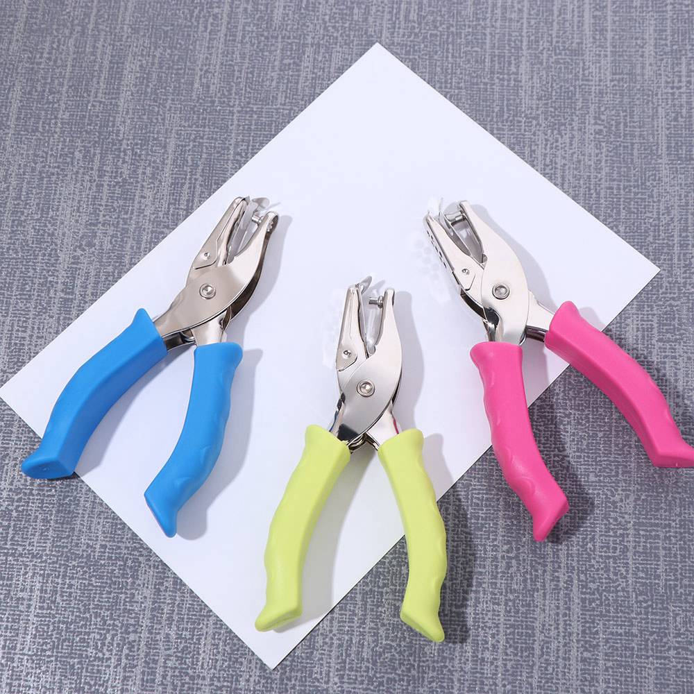 2Pcs 3/6mm Handheld Hole Punch Creative Punch Plier Single Hole Punching Machine  Craft Scrapbook