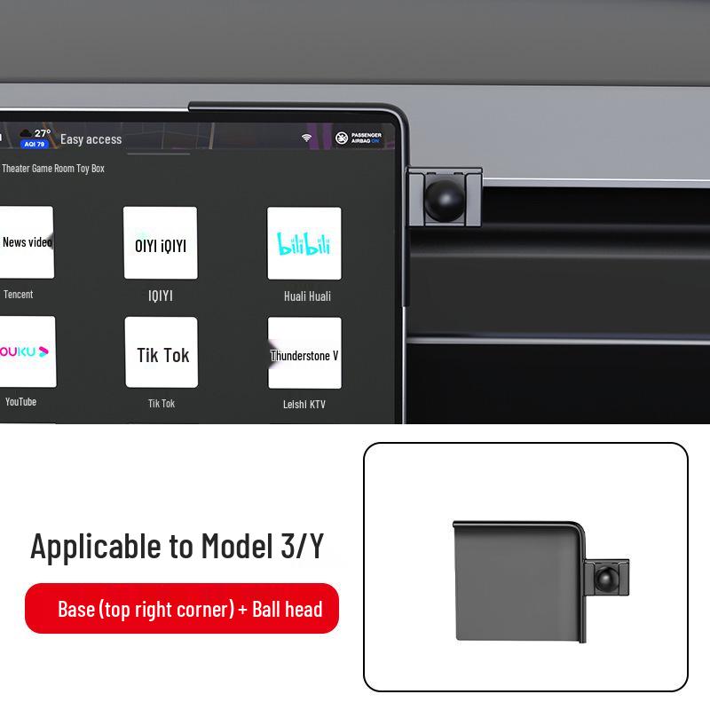 Tesla Model 3/Y Car Phone Holder: Multi-Function Navigation Interior Accessory