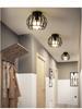 Modern Minimalist Ceiling Light for Foyer, Hallway, Corridor, Balcony, and Bedroom - Wrought Iron Design