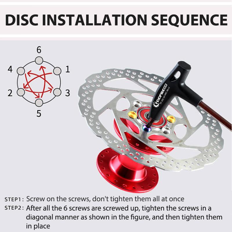 12Pcs Bicycle Disc Brake Rotor Bolts T25 M5X10Mm Alloy Steel Screws