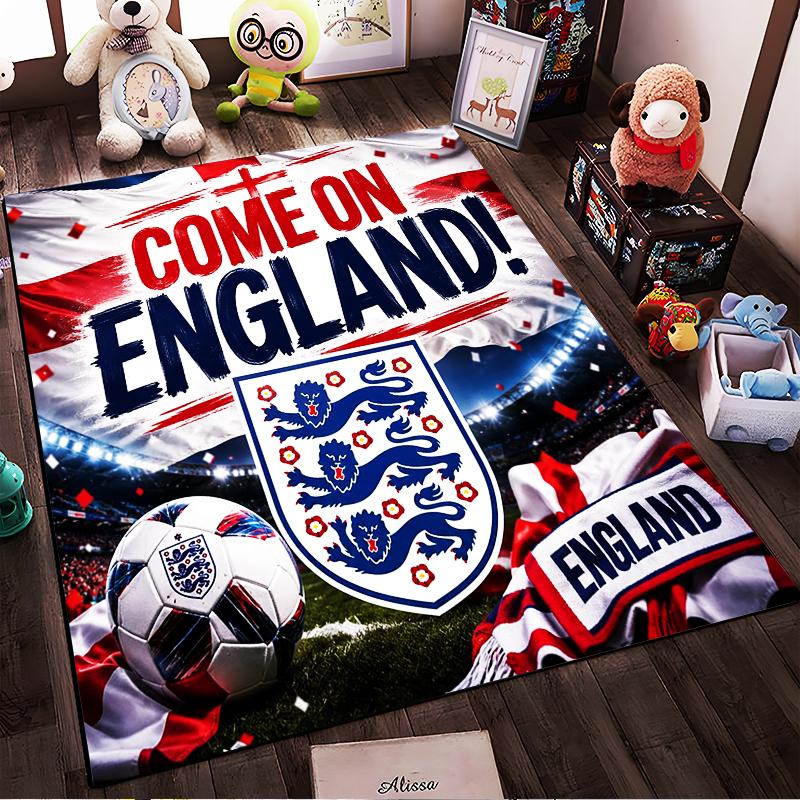 England Football Spirit Rug Non-slip Rug Suitable for Living Room and Bedroom Sofas