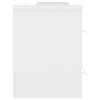 Vidaxl Cabinet with Built-in Sink, White, Wood-based Material
