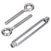 5Pcs Turnbuckle Eye and Eye Wire Rope Tension 304 Stainless Steel Shade Sail HardwareM6