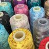 Sequin Cotton Yarn: 50g Fancy Skein for Hand & Machine Knitting