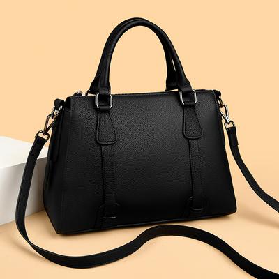First Layer Cowhide Shoulder Women'S Bag Large Capacity Messenger Women'S Fashion Simple Shopping Bag Practical And Generous Bag Soft Leather Tide
