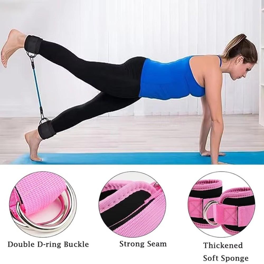 Adjustable Straps Adjustable Ankle Cuffs Double D-Ring Ankle Weight Straps  Kickback Exercises