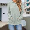 Warm Long-sleeve Sweater Women Knitted Hooded Long Sleeve Loose Fit Ribbed Knitting Pullover Tops with Pockets Casual Solid Color Autumn Knitwear