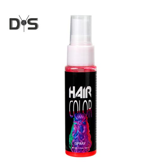30ML Einweg-Haarfarbenspray, schnelltrocknend, natürliche Pflanzen, Männer und Frauen, temporäres Instant-Haarfärbemittel, Färbemittel für Halloween, Cosplay, Party, Make-up-Requisiten