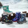 Girls Snow Boot Children's Shoes Outdoor Non-slip Plus Velvet Keep Warm Slip-on Thick Bottom Explosive Style Winter Boots