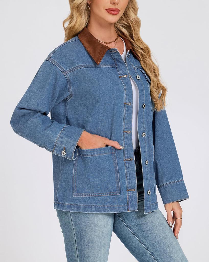 Vielseitige Patchwork-Denimjacke für Damen, Frühjahr/Herbst 2026