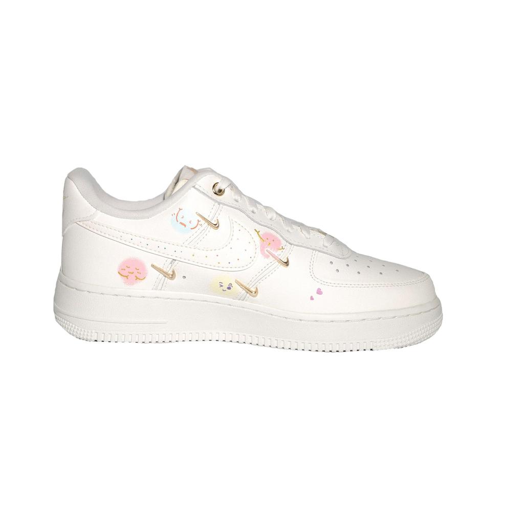 Nike Air Force 1 Slip Resistant Abrasion Resistant Low top Skateboard Shoes Women's White FV3654-111(team1070-)
