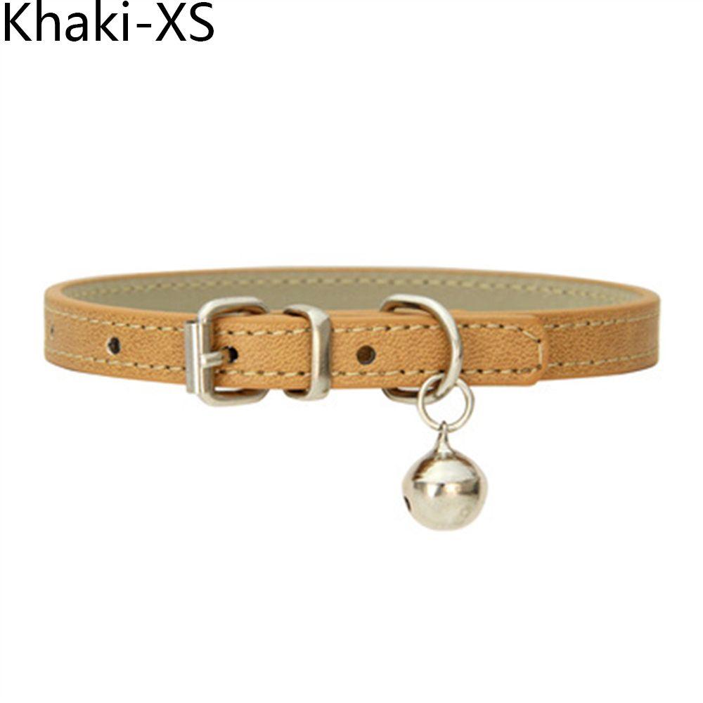 Genuine Leather Pet Supplies Cat Collar Kitten Necklace Puppy Neck Strap Small Dog Accessories