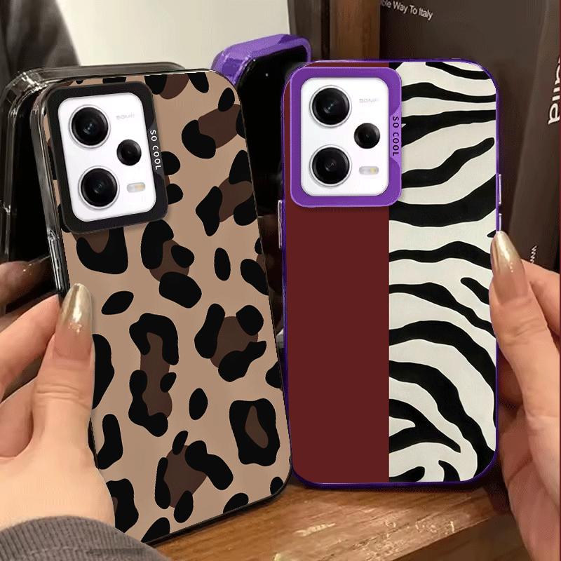 Leopard Print Trend Desgin Shockproof Phone Case for Xiaomi Redmi Note 15 14 13 12 Pro Plus 11 11S 11T 5G Cover Anti Fall Fundas